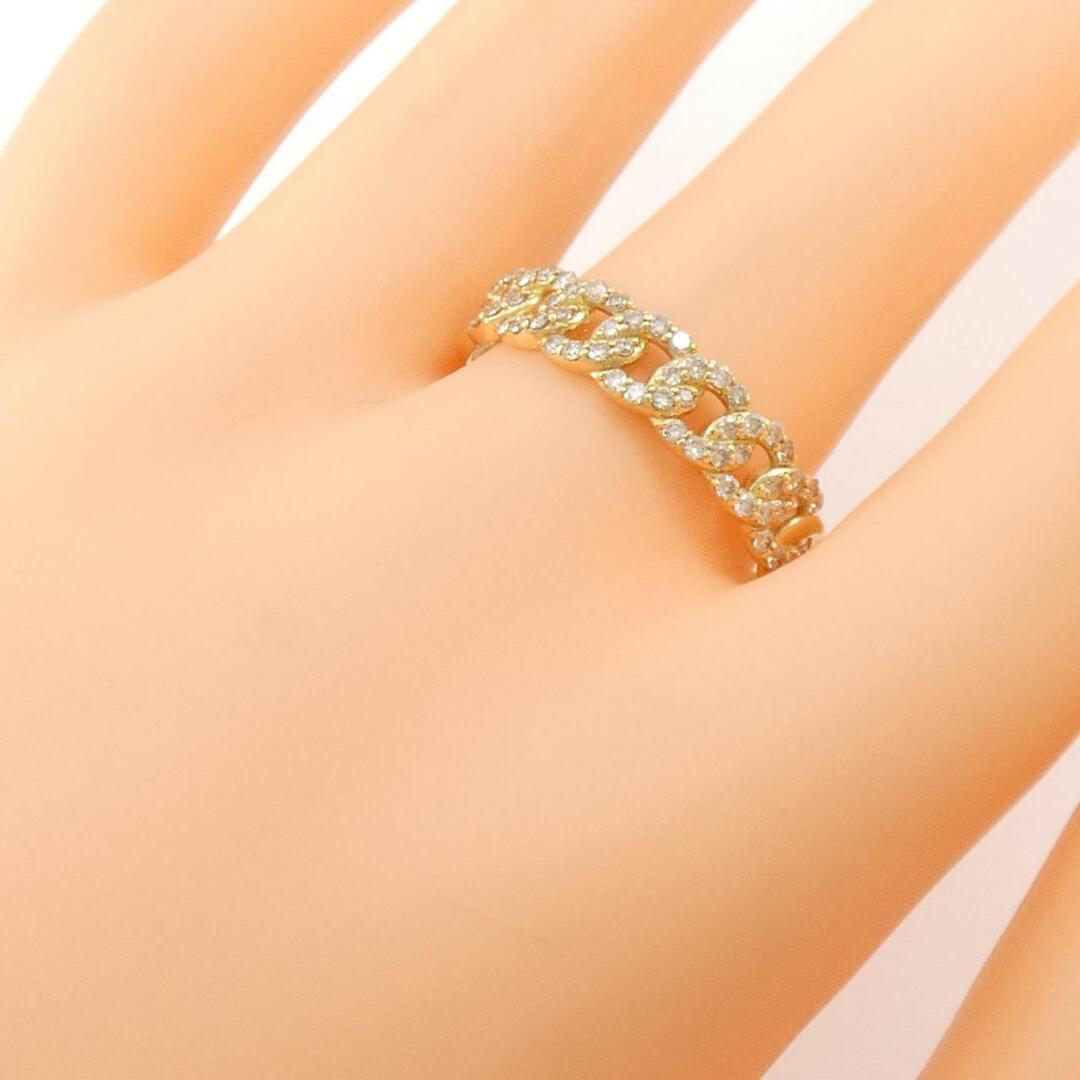 【新品】K18YG ダイヤモンド リング 0.44CT レディースのアクセサリー(リング(指輪))の商品写真