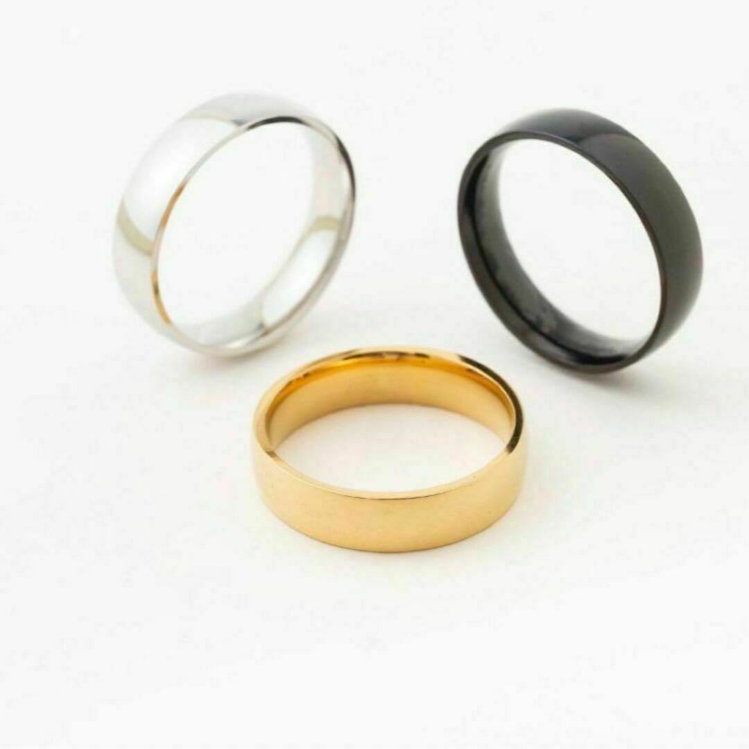 シンプル ワイド デザイン リング 指輪 20号 ゴールド 金色 平打ち 新品 メンズのアクセサリー(リング(指輪))の商品写真