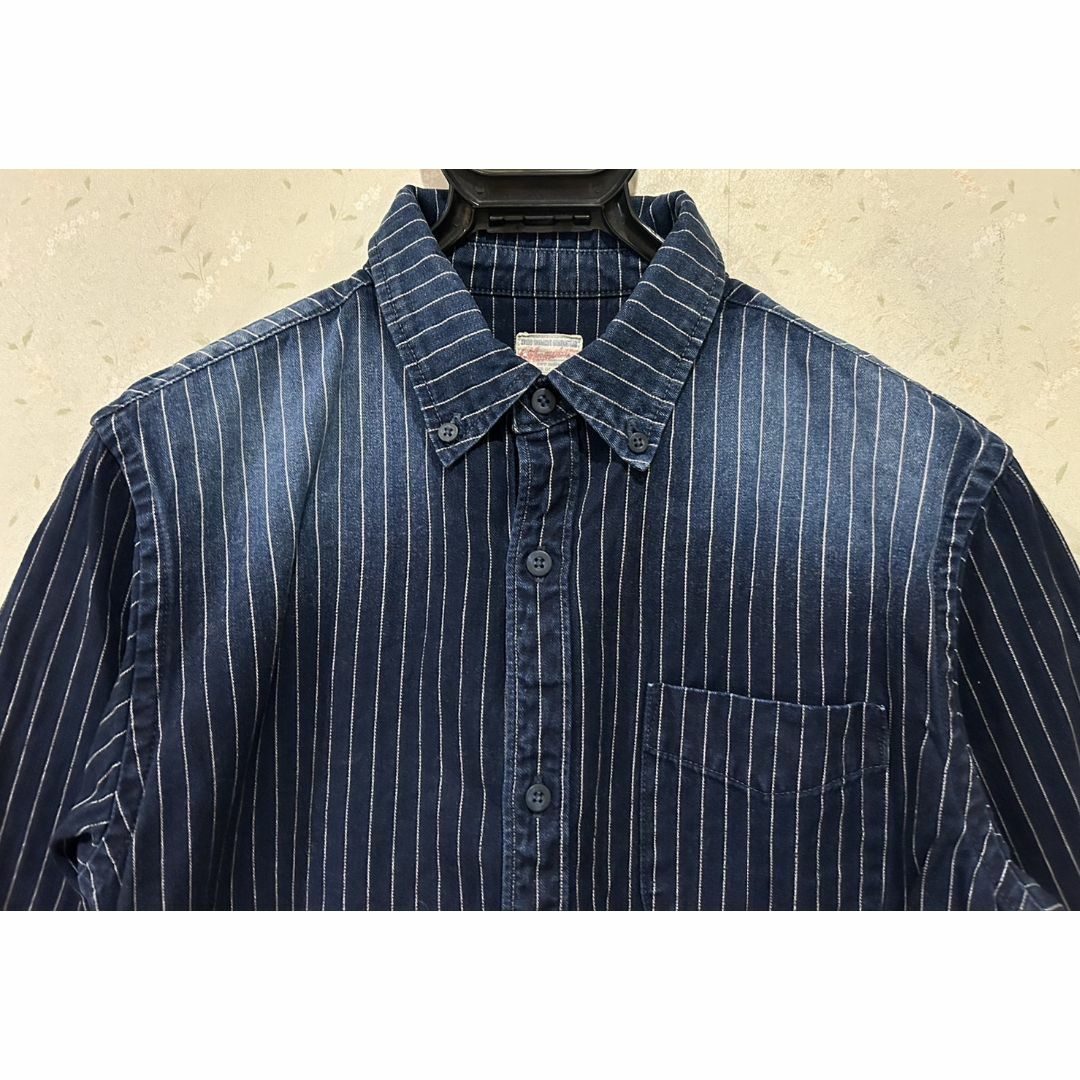 MOMOTARO JEANS - *桃太郎ジーンズ インディゴ 濃紺 ストライプ MOMOTARO JEANS - *桃太郎ジーンズ インディゴ 濃紺 ストライプ
