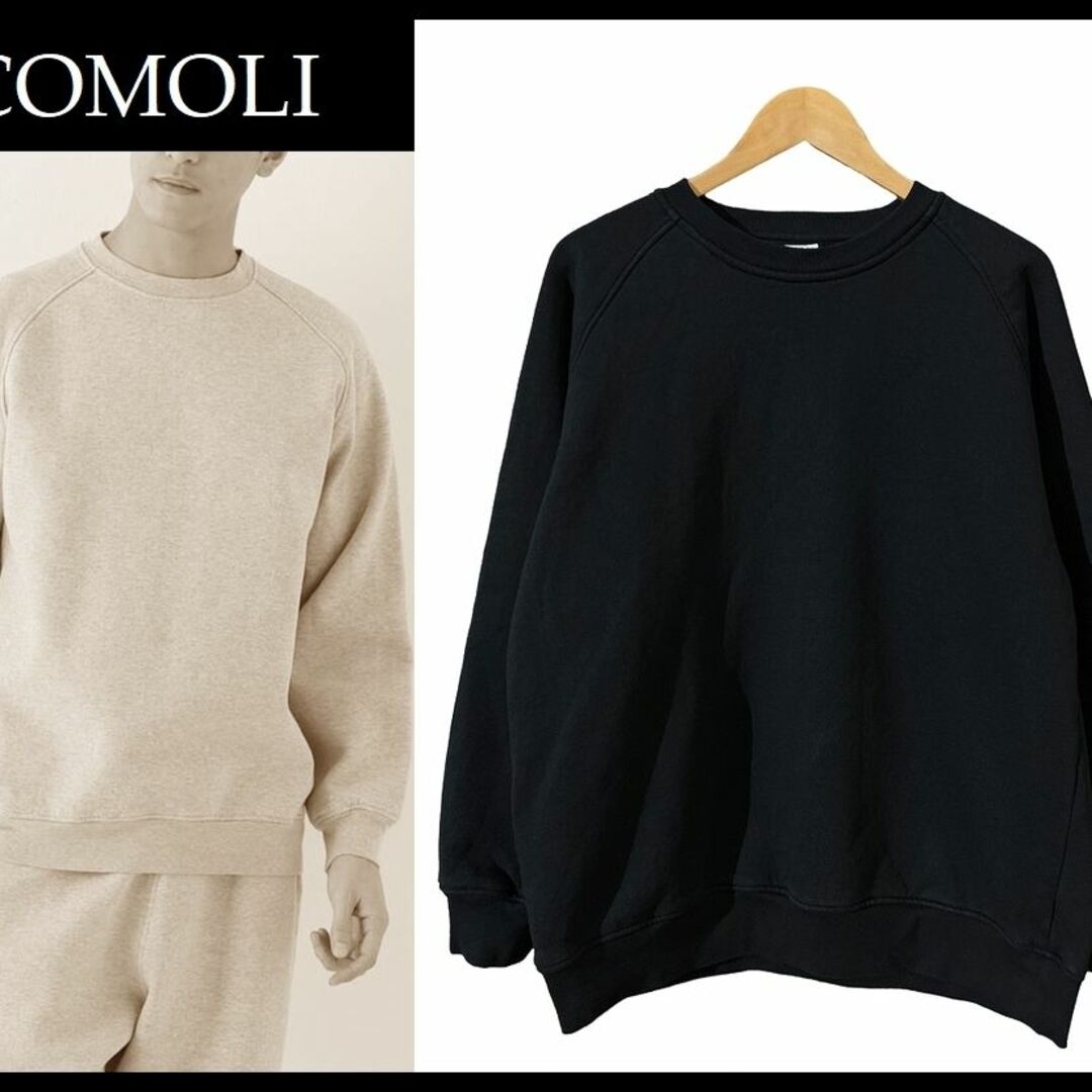 COMOLI - 美品 COMOLI コモリ 22ss 吊裏毛 ツリウラケ スウェット 黒 M ...