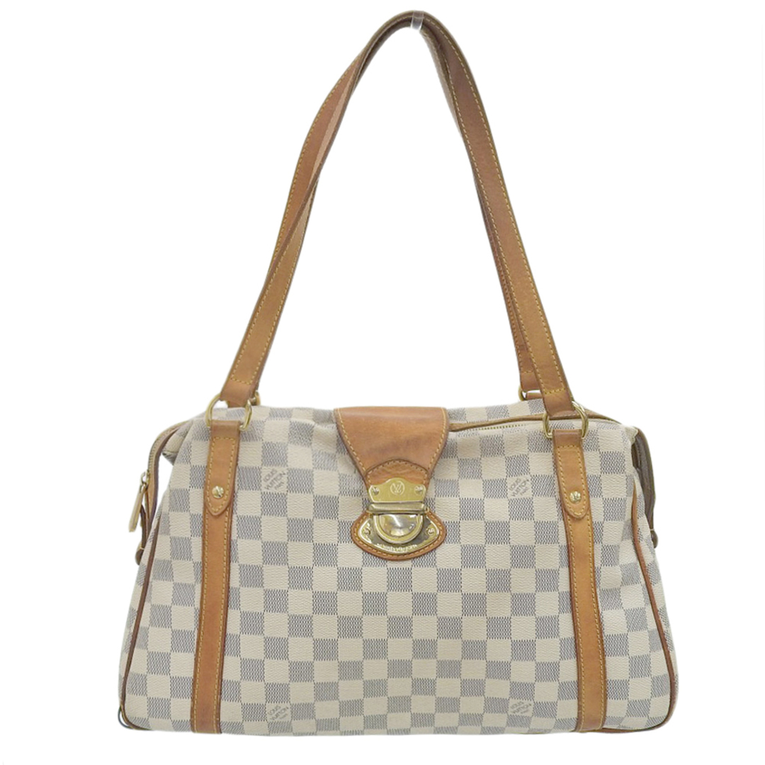 【本物保証】 ルイヴィトン LOUIS VUITTON ダミエ アズール ストレーザPM ショルダーバッグ N42220 白―特別メンテナンス