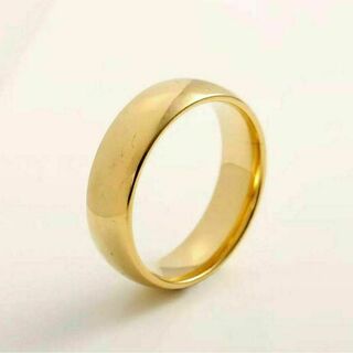 シンプル ワイド デザイン リング 指輪 23号 ゴールド 金色 平打ち 新品(リング(指輪))