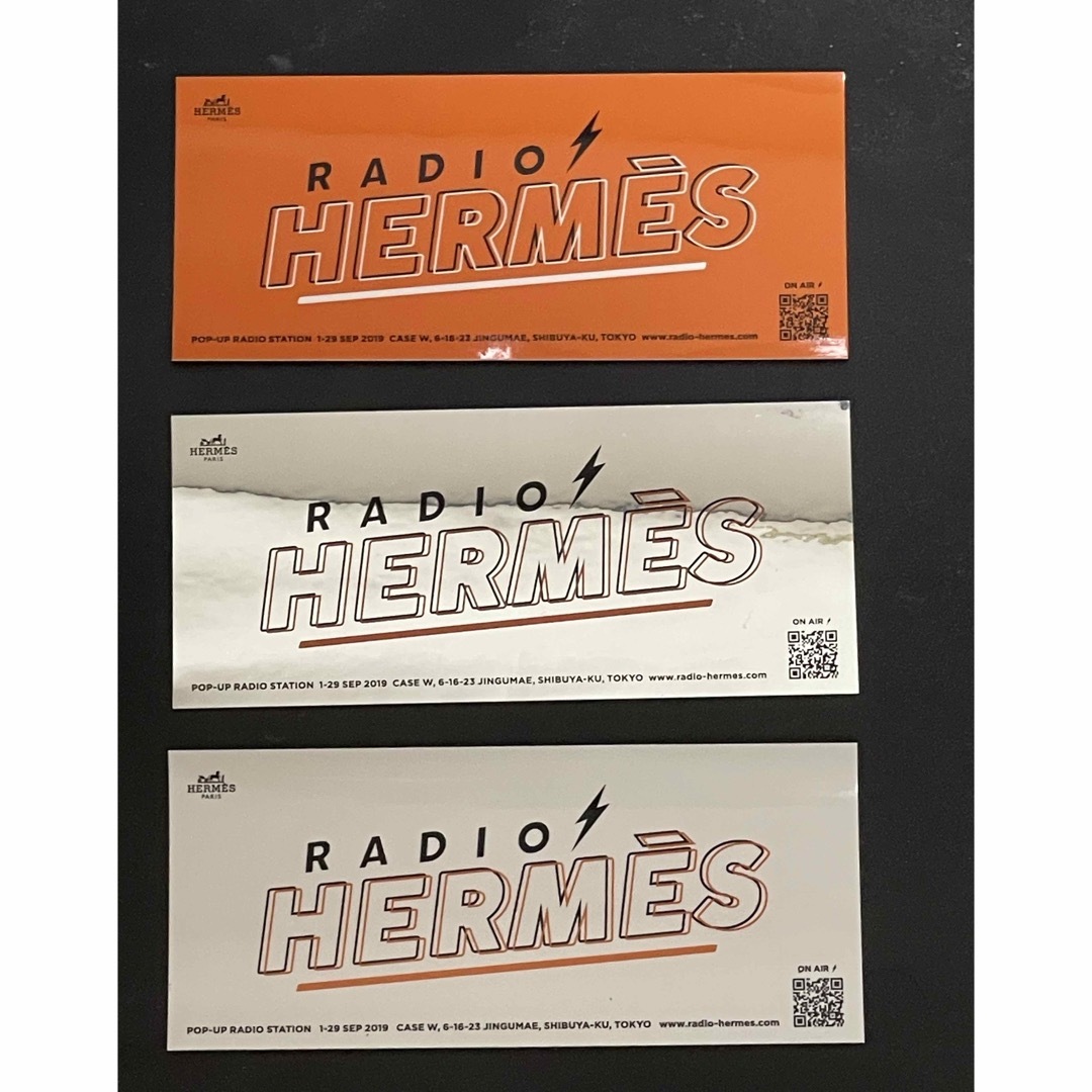 Hermes(エルメス)のHERMES  ステッカー３枚 ハンドメイドの文具/ステーショナリー(しおり/ステッカー)の商品写真