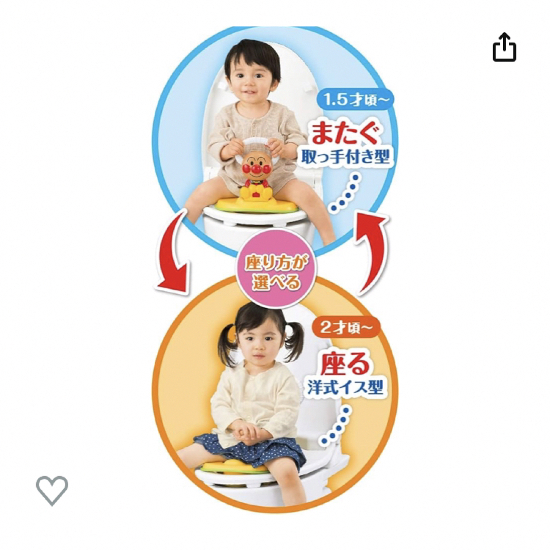 アンパンマン(アンパンマン)の最終値下げ⭐️アンパンマン  トイトレ 補助 便座  キッズ/ベビー/マタニティのおむつ/トイレ用品(補助便座)の商品写真