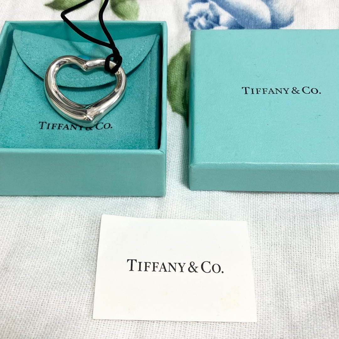 比較的綺麗かと思いますTIFFANY\u0026Co.  オープンハート ネックレス