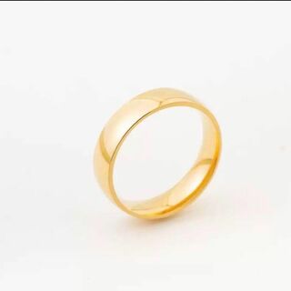 シンプル ワイド デザイン リング 指輪 26号 ゴールド 金色 平打ち  新品(リング(指輪))