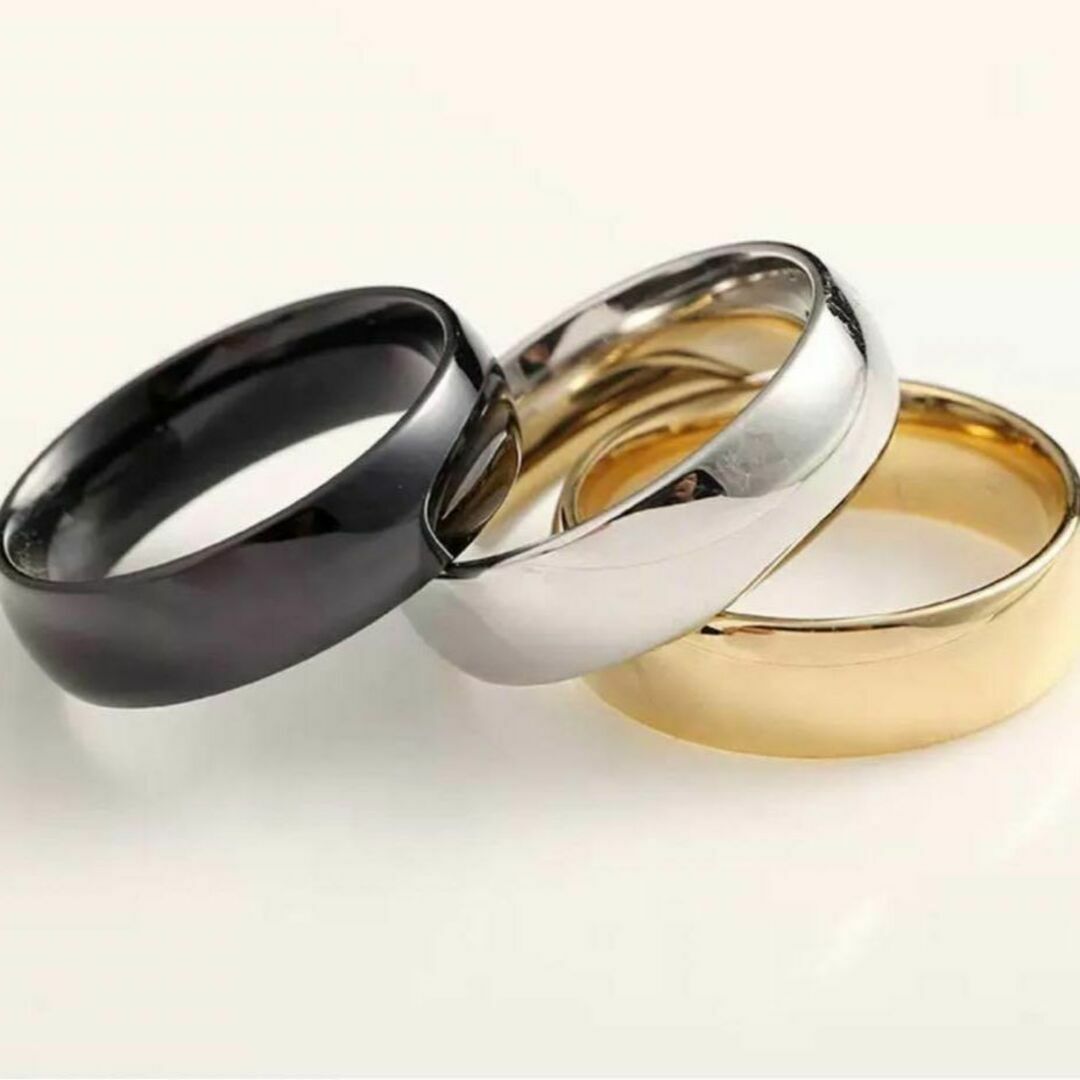 シンプル ワイド デザイン リング 指輪 23号 ゴールド 金色 平打ち 新品 レディースのアクセサリー(リング(指輪))の商品写真