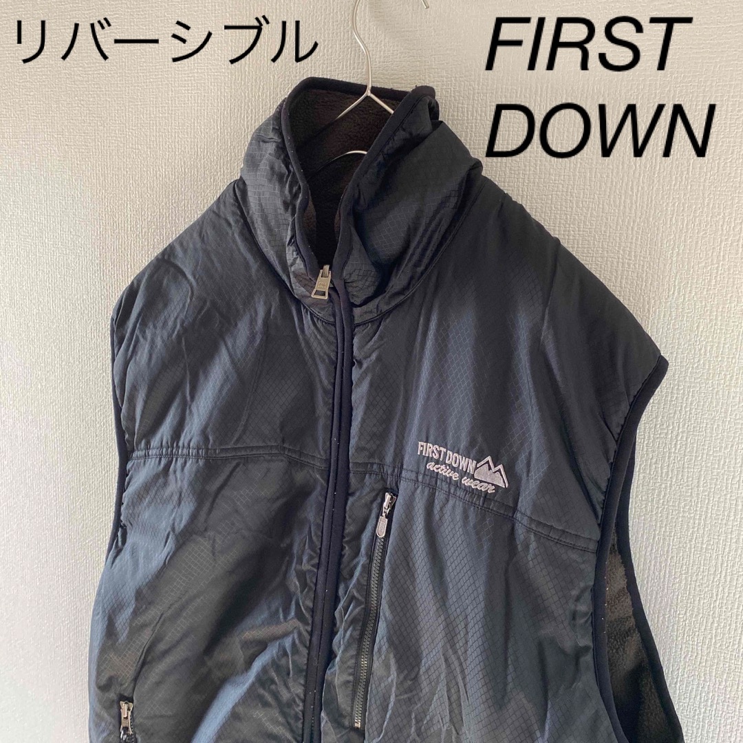 FIRST DOWN - 90sFIRSTDOWNファーストダウンダウンベストリバーシブル