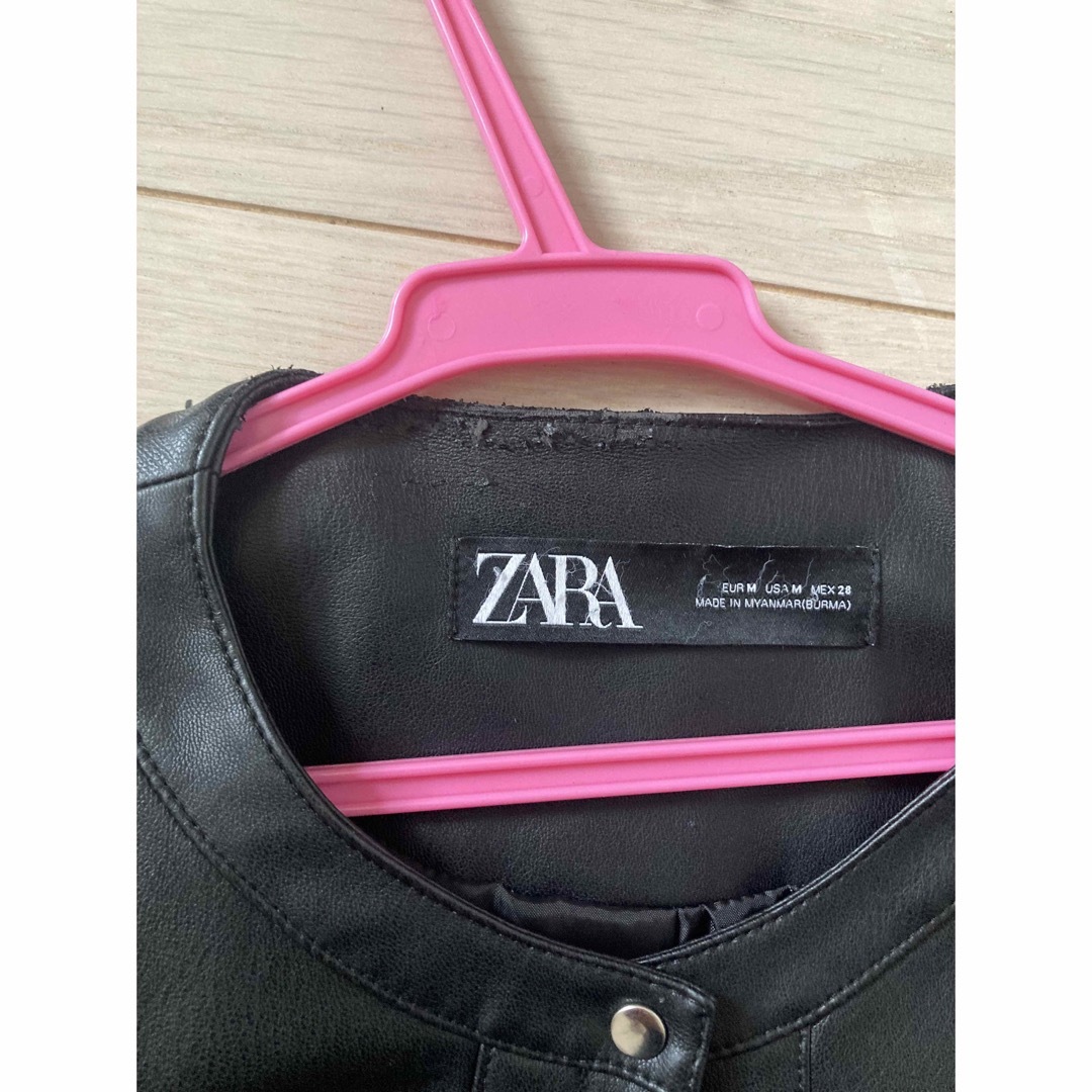ZARA(ザラ)のZARA レザージャケット値下げ レディースのジャケット/アウター(ライダースジャケット)の商品写真