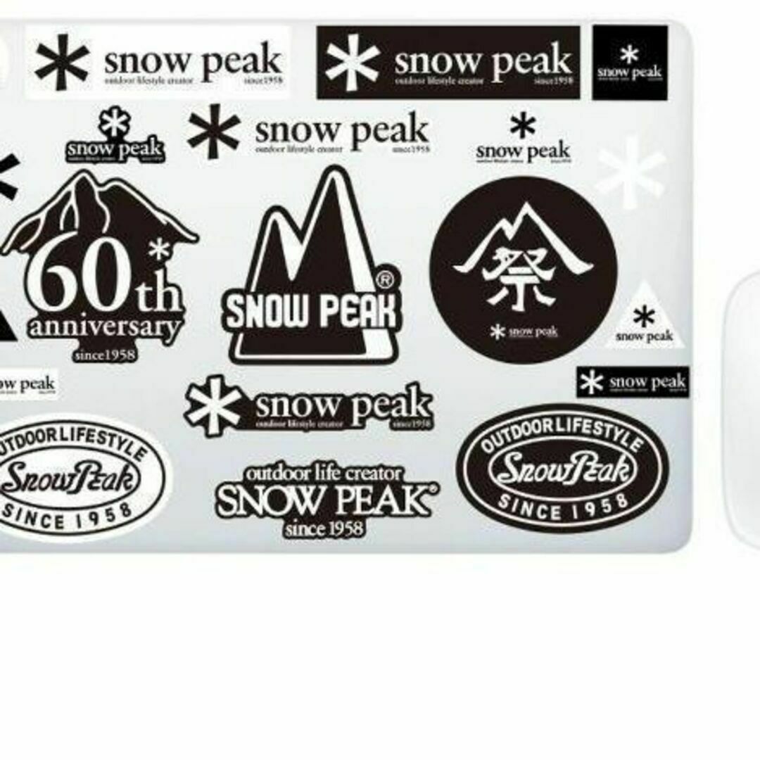 Snow Peak(スノーピーク)のスマホに スノーピーク snowpeak ステッカー 20枚 スマホ/家電/カメラのスマホアクセサリー(iPhoneケース)の商品写真