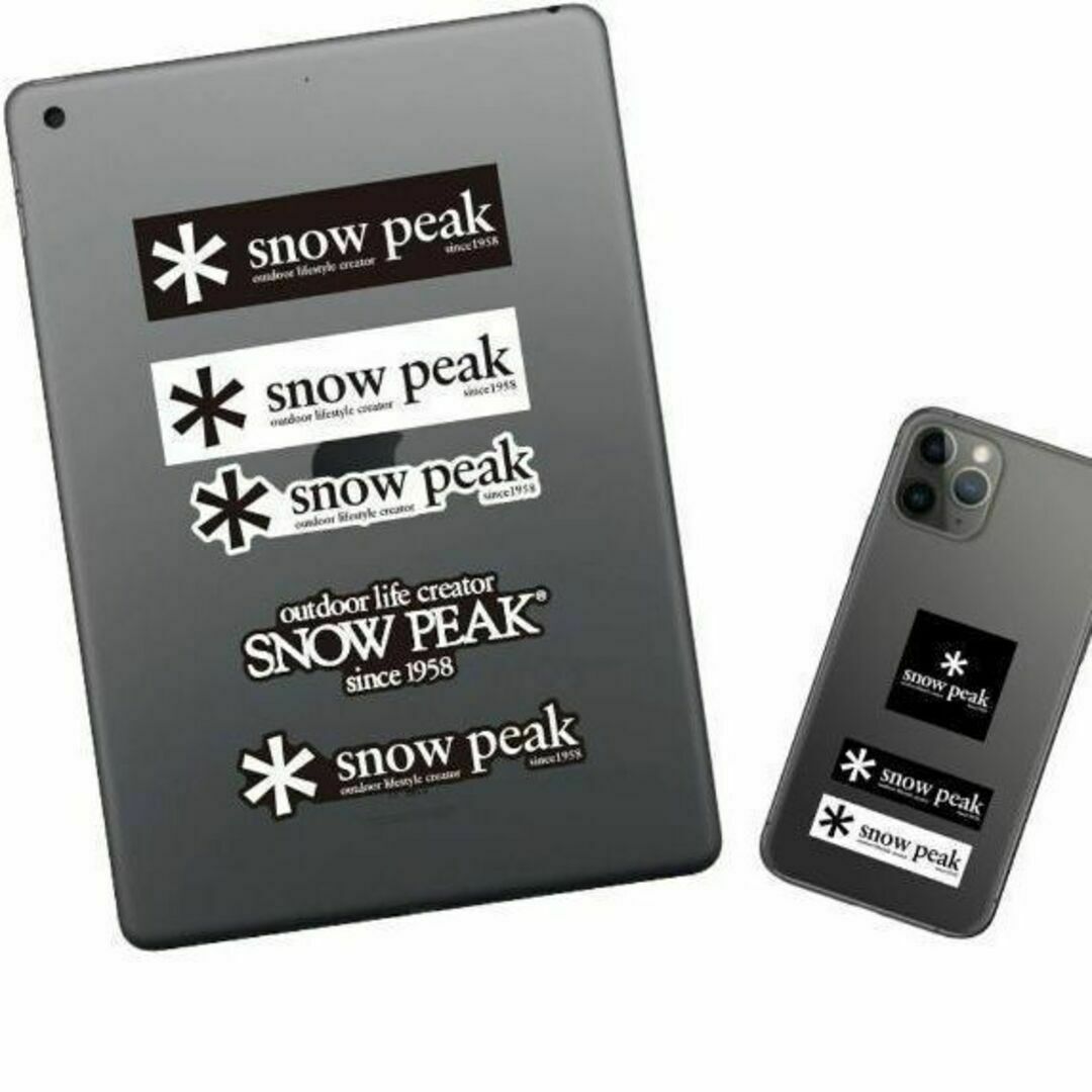 Snow Peak(スノーピーク)のスマホに スノーピーク snowpeak ステッカー 20枚 スマホ/家電/カメラのスマホアクセサリー(iPhoneケース)の商品写真