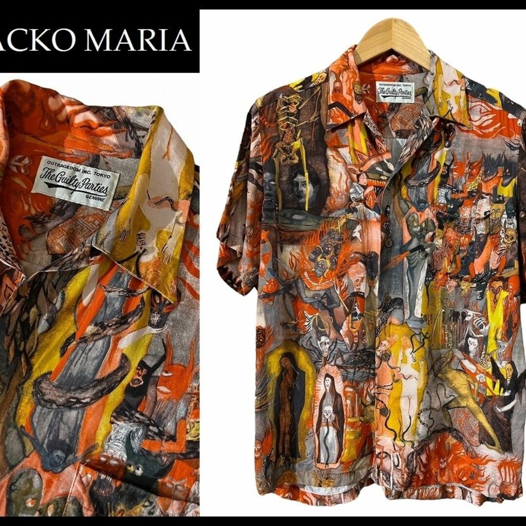 WACKO MARIA - 美品 ワコマリア 18ss 壁画 レーヨン ハワイアン アロハ