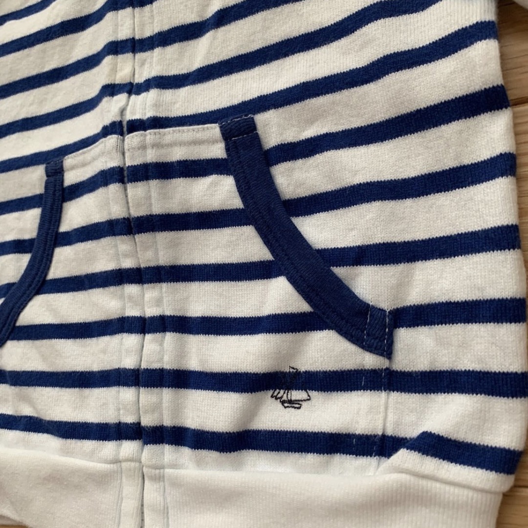 PETIT BATEAU(プチバトー)のプチバトー PETITBATEAU パーカートレーナー24m/86cm キッズ/ベビー/マタニティのベビー服(~85cm)(トレーナー)の商品写真