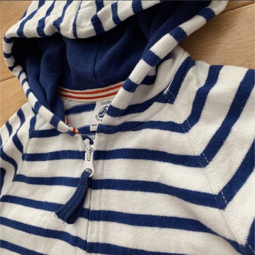 PETIT BATEAU(プチバトー)のプチバトー PETITBATEAU パーカートレーナー24m/86cm キッズ/ベビー/マタニティのベビー服(~85cm)(トレーナー)の商品写真