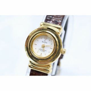 エルジン(ELGIN)のW96-13】動作品 電池交換済 ELGIN エルジン 腕時計 FK-580-C(腕時計)