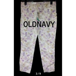 オールドネイビー(Old Navy)のオールドネイビー花柄パンツUS10未使用品15号大きいサイズ(カジュアルパンツ)