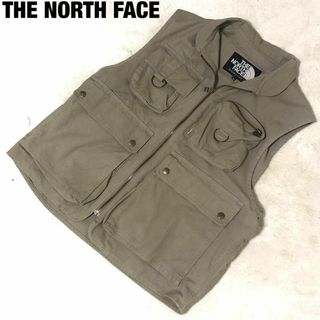 ザノースフェイス(THE NORTH FACE)のザノースフェイス　フィッシングベスト　カーキ　M　NT-2341　ベスト　釣り(ベスト)