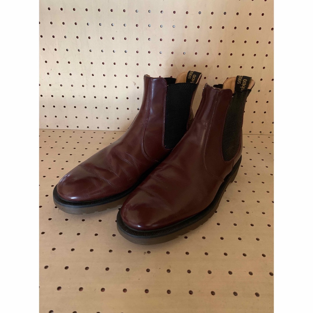 16000円 Dr.martens サイドゴアブーツ チェリーレッド uk7 www