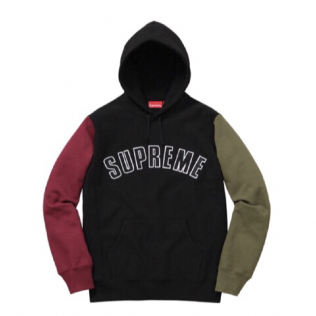 supremeSupreme Color Block Hooded Sweatshirt