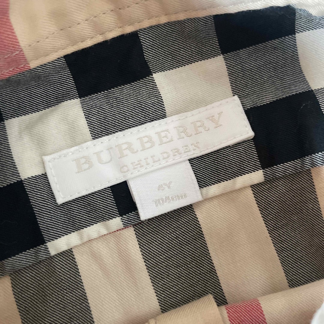 BURBERRY(バーバリー)のBurberry ヴィンテージチェックコットンシャツ　4y/104cm キッズ/ベビー/マタニティのキッズ服男の子用(90cm~)(Tシャツ/カットソー)の商品写真