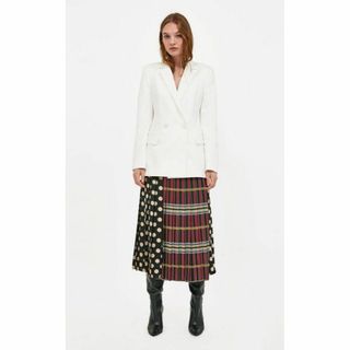 ザラ(ZARA)の未使用品✨ ZARA ザラ ロングプリーツスカート XS  S日本未入荷 海外版(ロングスカート)