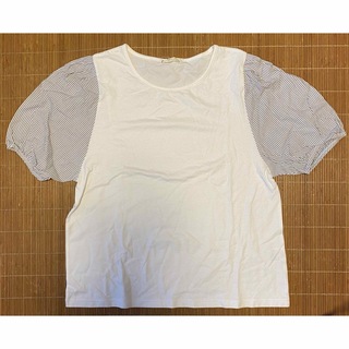 ローリーズファーム(LOWRYS FARM)の袖ボリューム 異素材 切り替え Tシャツ(Tシャツ(半袖/袖なし))