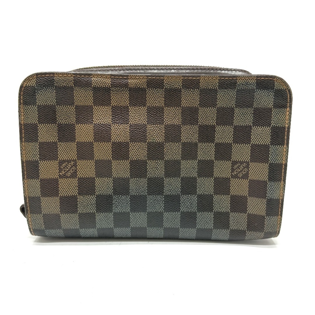 LOUIS VUITTON(ルイヴィトン)のルイヴィトン LOUIS VUITTON サンルイ N51993  ダミエ ポーチ カバン ストラップ付 セカンドバッグ ダミエキャンバス エベヌ ブラウン レディースのバッグ(クラッチバッグ)の商品写真