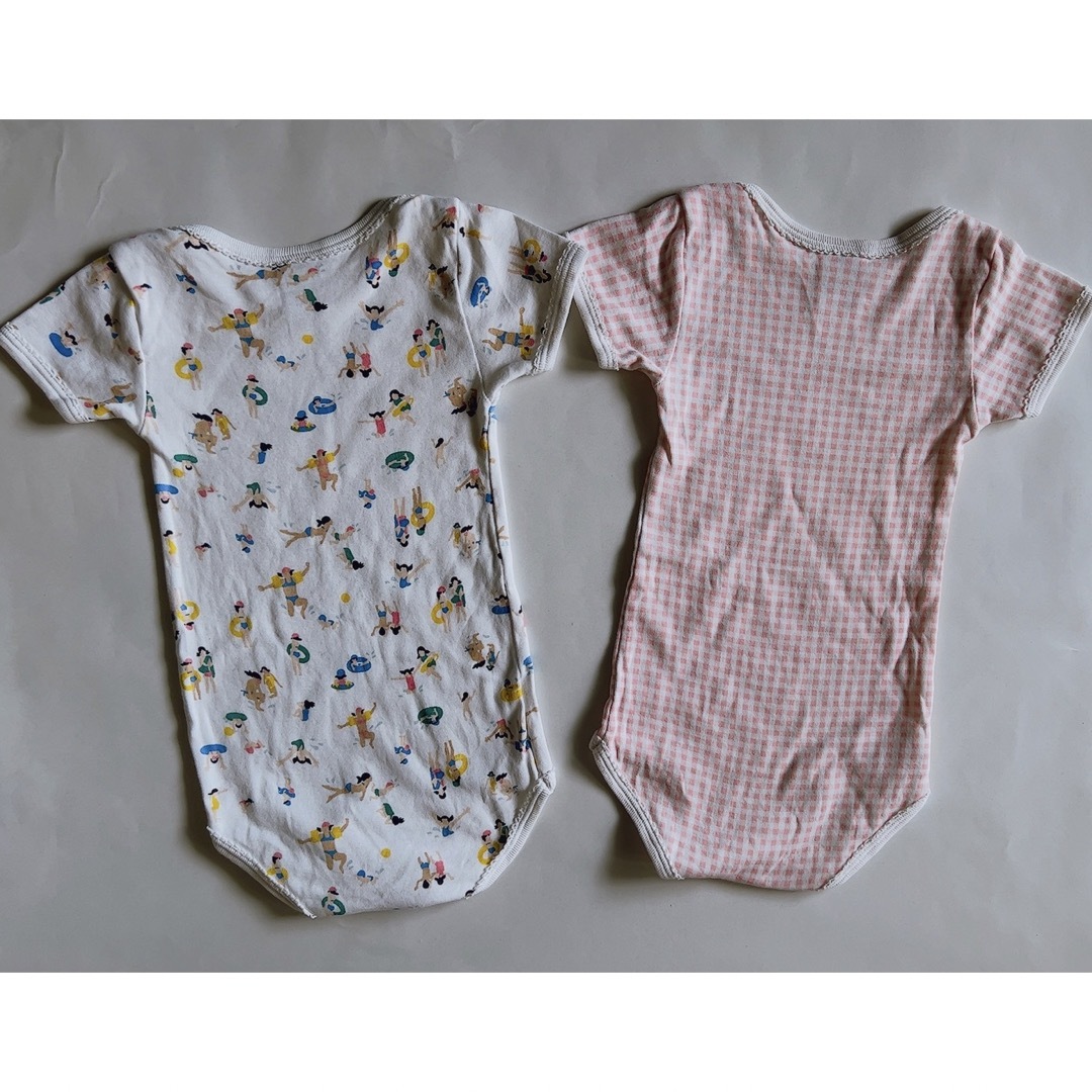 PETIT BATEAU(プチバトー)のpetit bateau 半袖ボディスーツ 12m キッズ/ベビー/マタニティのベビー服(~85cm)(肌着/下着)の商品写真