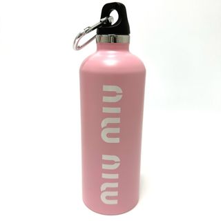 ミュウミュウ(miumiu)のミュウミュウ MIUMIU ロゴ ウォーターボトル 5UH003 水筒 タンブラー SS ピンク 未使用(タンブラー)