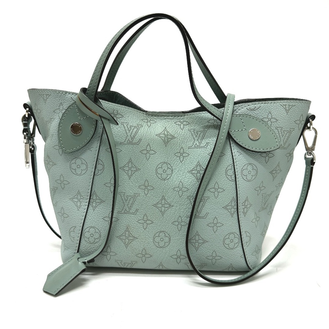 ルイヴィトン LOUIS VUITTON ヒナ PM 	M55905 モノグラムマヒナ ポーチ付き ハンドバッグ 斜め掛け 2WAY ショルダーバッグ カバン トートバッグ モノグラムマヒナレザー ヴェールラグーン グリーン約119cmストラップ