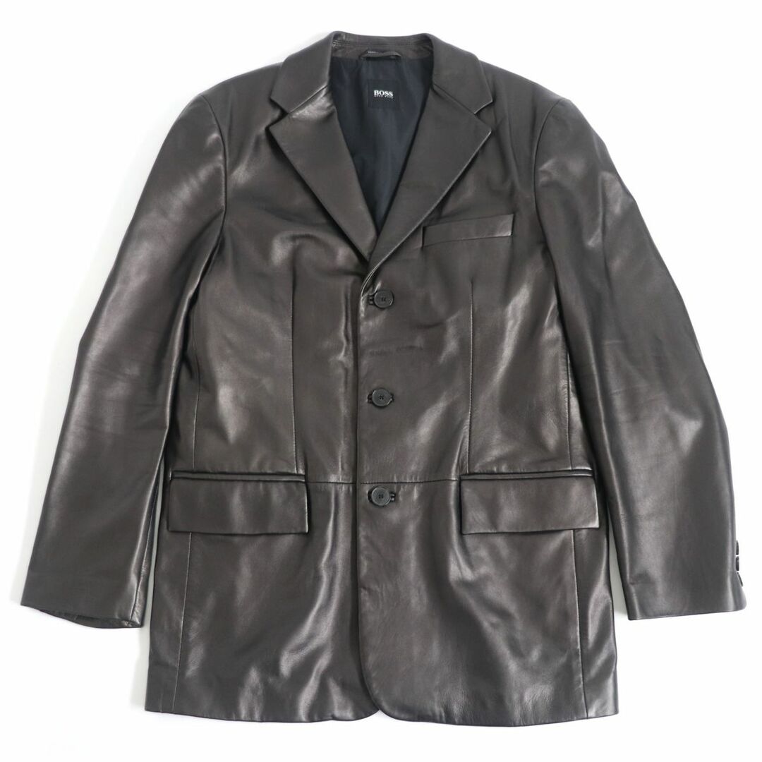 HUGO BOSS - 美品□HUGOBOSS/ヒューゴボス ロゴボタン付き ミドル丈