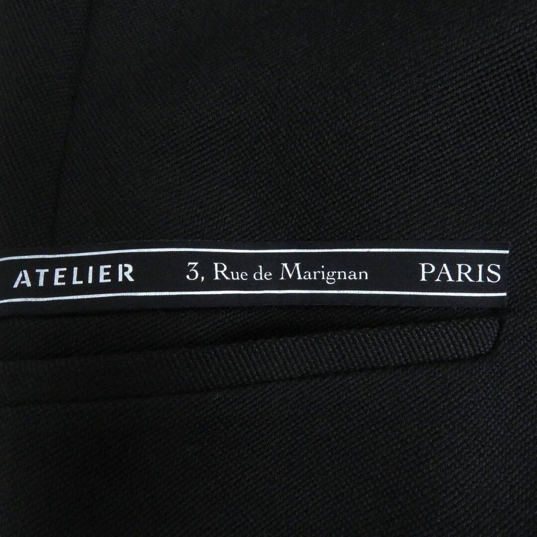 正規品 18aw Dior homme アトリエ ウール ロングコート 黒 L