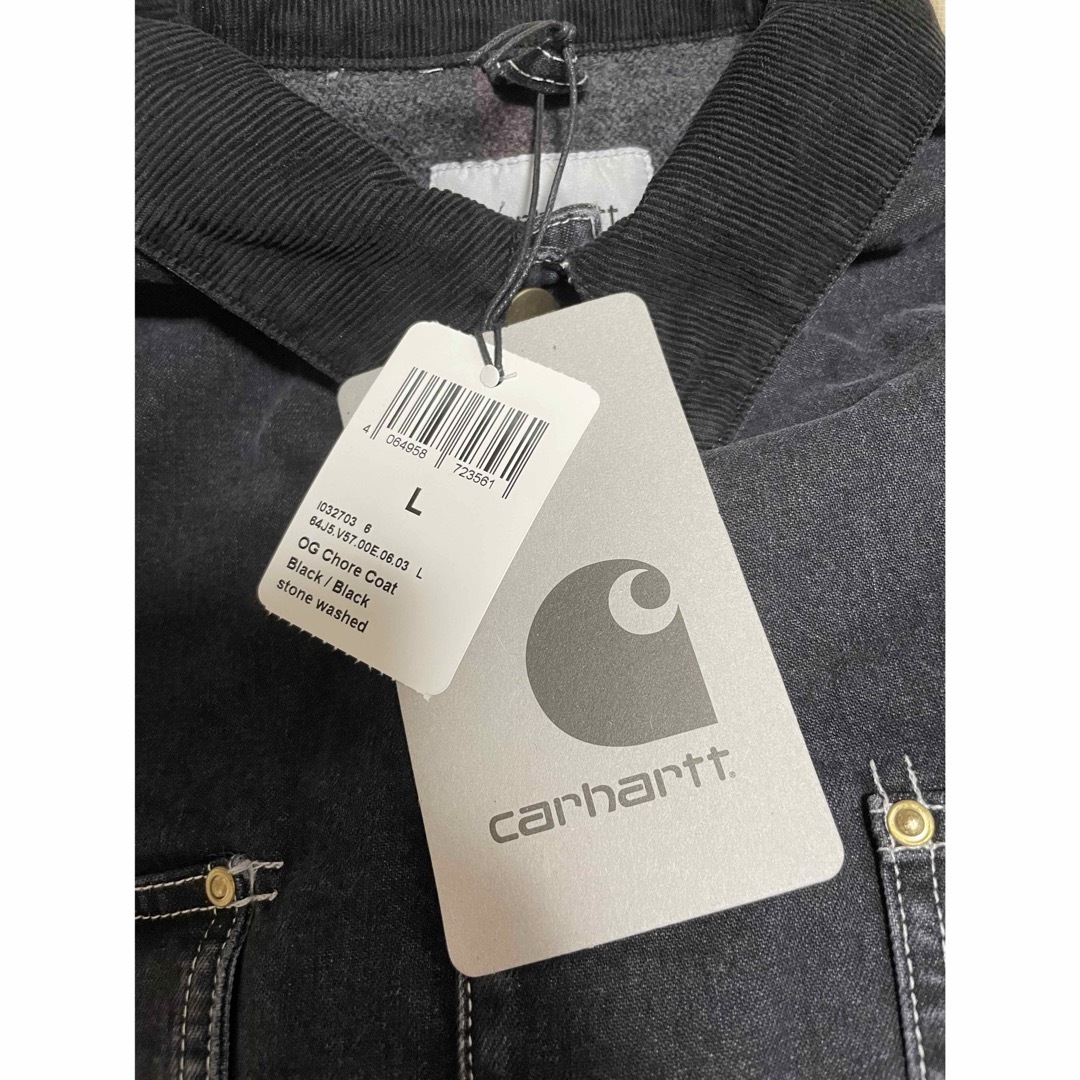 carhartt(カーハート)のcarhartt OG CHORE COAT BLACK 定価以下 Lサイズ メンズのジャケット/アウター(ブルゾン)の商品写真