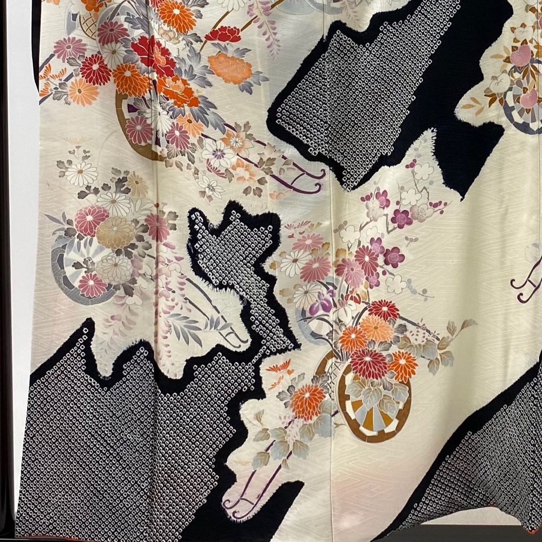 振袖 秀品 身丈156.5cm 裄丈60cm 正絹 【中古】