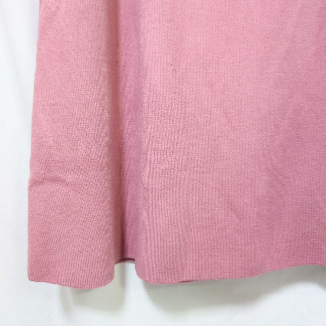 GU(ジーユー)の新品 未使用 GU フレアミディニットスカート XXL ピンク 桃 レディースのスカート(ひざ丈スカート)の商品写真