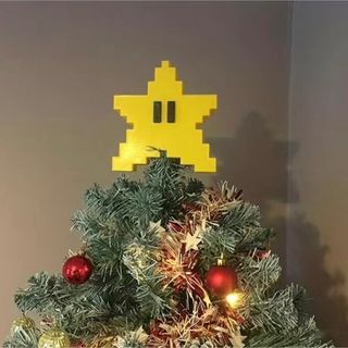 クリスマス♡ツリー♡ツリートップ♡クリスマスツリー♡オーナメント♡マリオ♡スター(インテリア雑貨)