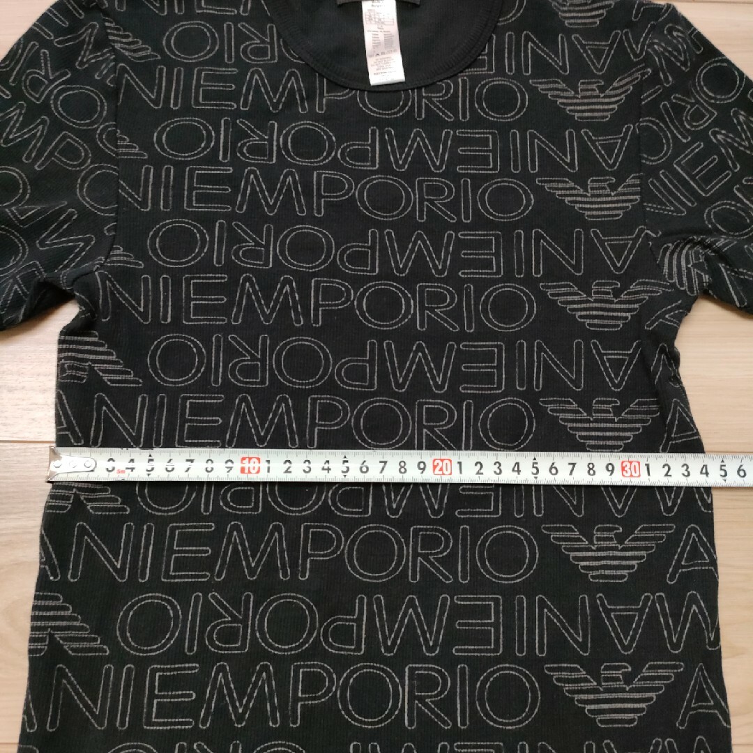 Emporio Armani(エンポリオアルマーニ)のエンポリオアルマーニ　ARMANI　ロゴ　Ｔシャツ　ブラック　半袖 レディースのトップス(Tシャツ(半袖/袖なし))の商品写真