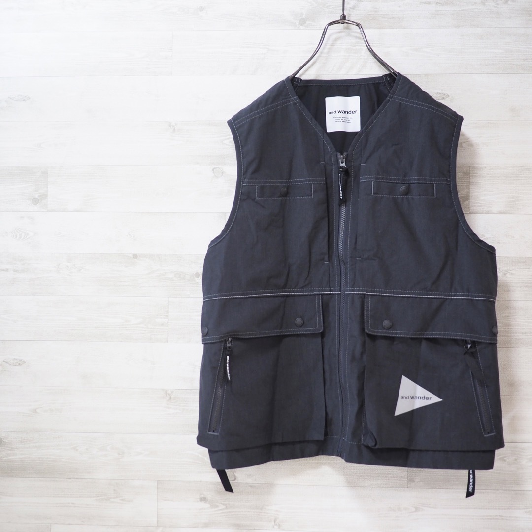 未使用品 and wander 23SS Tough Nylon Vest-L