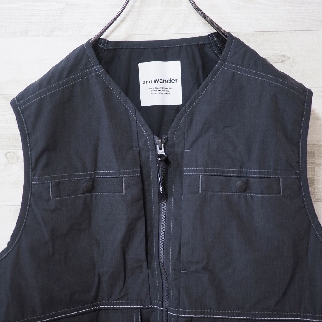 未使用品 and wander 23SS Tough Nylon Vest-L