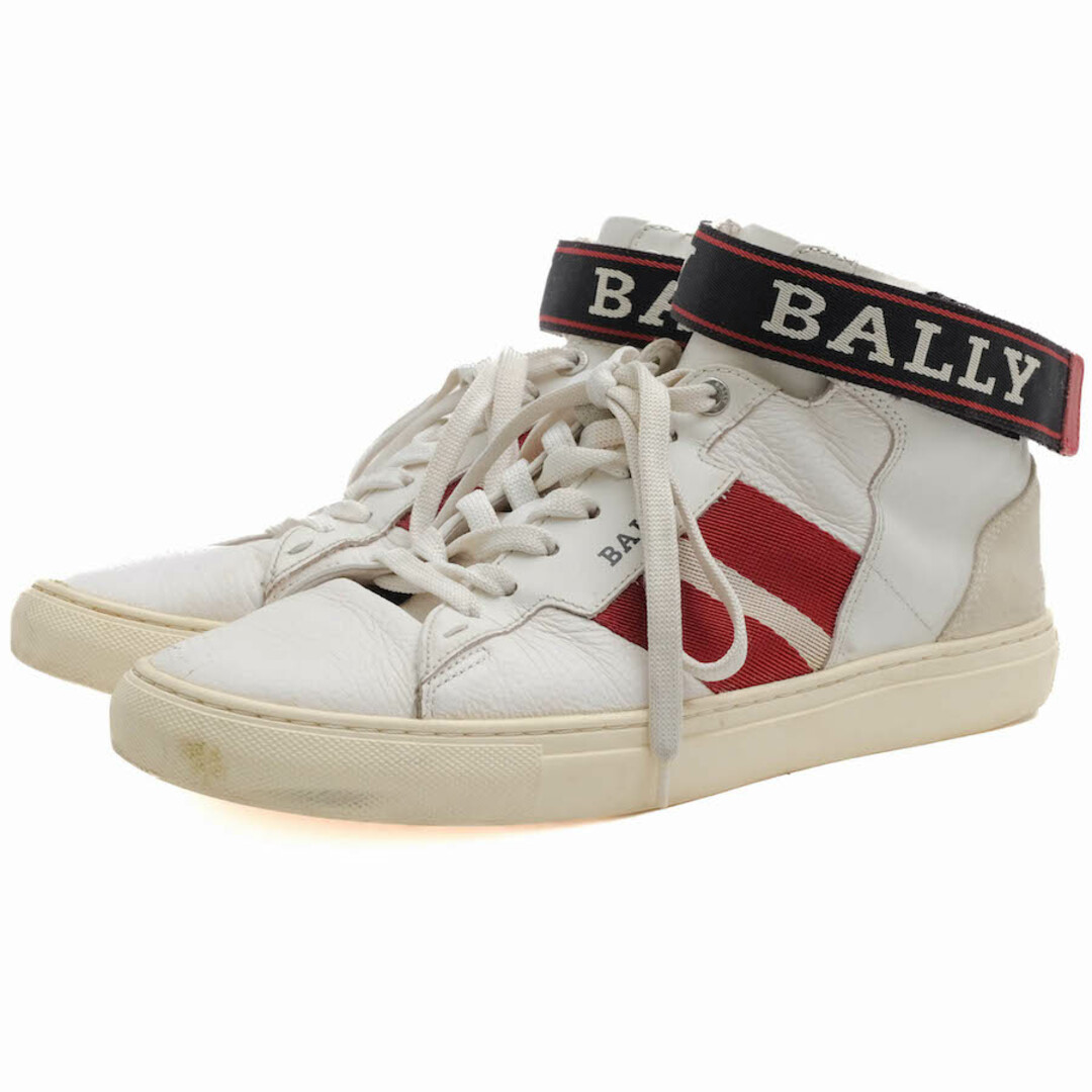 バリー／BALLY シューズ スニーカー 靴 ハイカット メンズ 男性 男性用レザー 革 本革 ホワイト 白  HEROSスニーカー