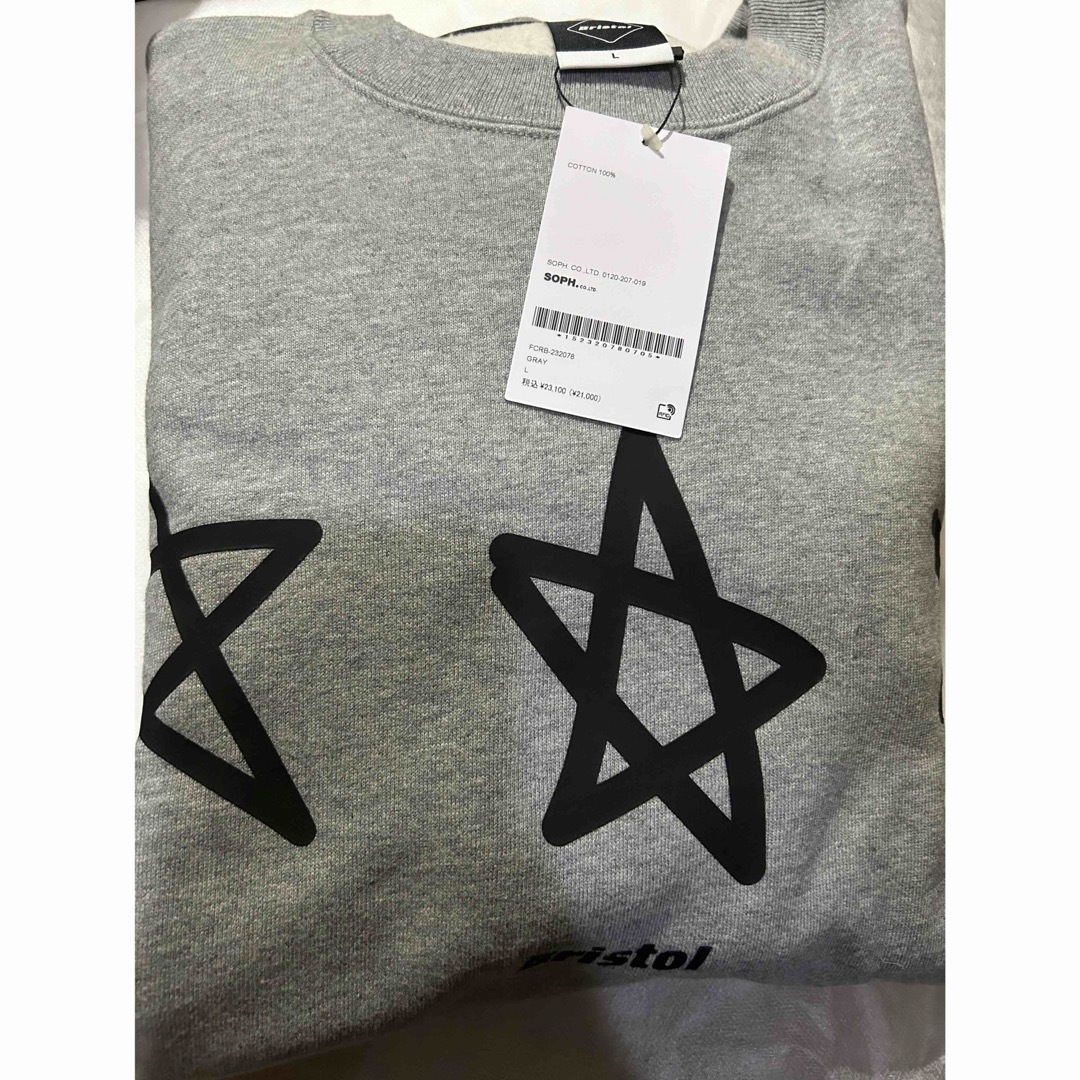 F.C.R.B.(エフシーアールビー)のF.C.R.B. STAR CREWNECK SWEAT グレー L メンズのトップス(スウェット)の商品写真