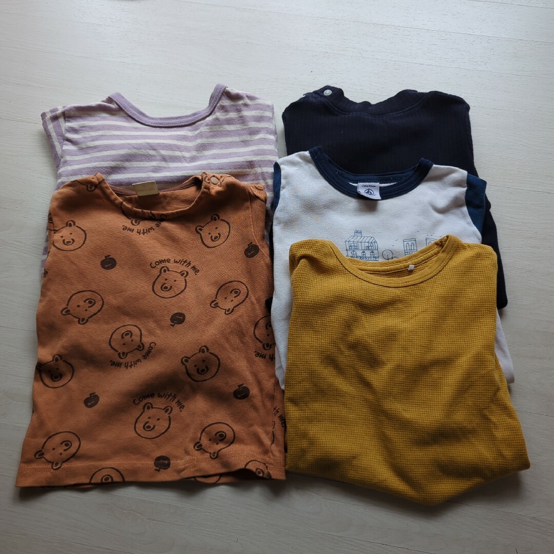 PETIT BATEAU(プチバトー)の90 長袖　秋服　冬服　まとめ　まとめ売り　男の子　女の子　服　通園用　通園 キッズ/ベビー/マタニティのキッズ服男の子用(90cm~)(Tシャツ/カットソー)の商品写真