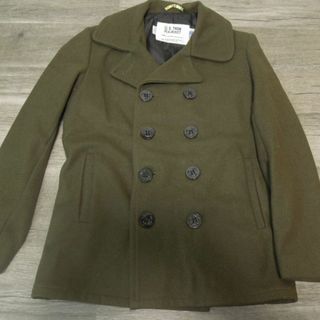 ショット(schott)の77k 美品　Schott ショットメルトン ウール Pコートジャケット/ オリ(ピーコート)