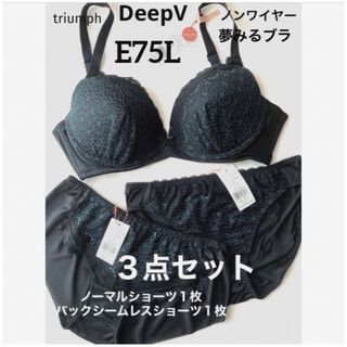 トリンプ(Triumph)の【新品タグ付】triumphペアショーツ２枚付き❤︎E75L（定価¥7,249）(ブラ&ショーツセット)