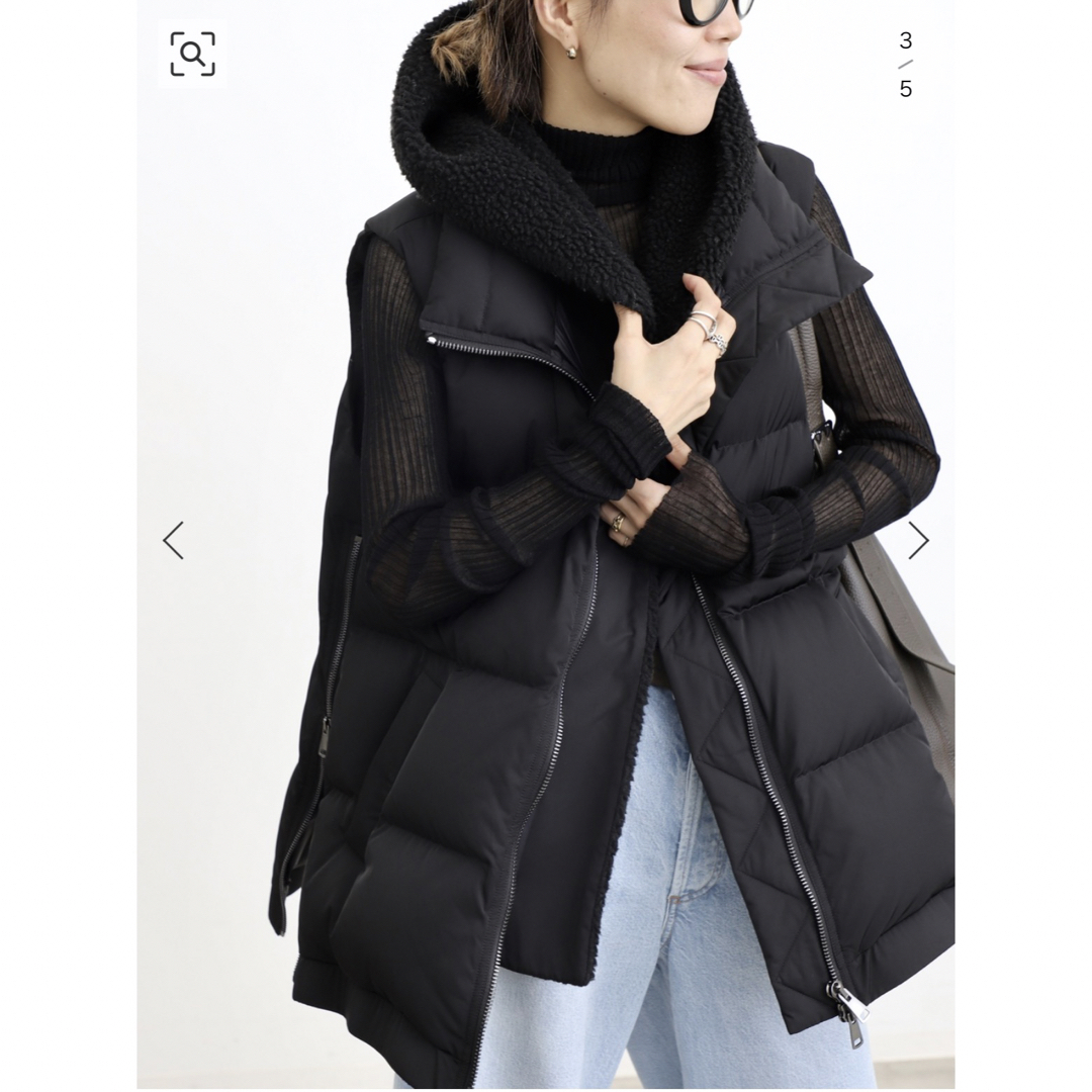 L'Appartement DEUXIEME CLASSE(アパルトモンドゥーズィエムクラス)の【LOU ANDREA/ルーアンドレア】2WAY DOWN VEST レディースのジャケット/アウター(ダウンベスト)の商品写真