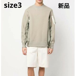 sacai - size3 新品 23ss sacai スポンジ スウェットの通販｜ラクマ