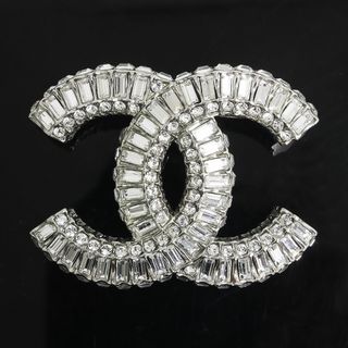 CHANEL シャネル ブローチ ラインストーン ゴールド ✨未使用に近い