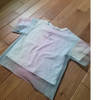 メゾピアノ新品新作タグ付きフルーツロゴフレア袖Tシャツ130