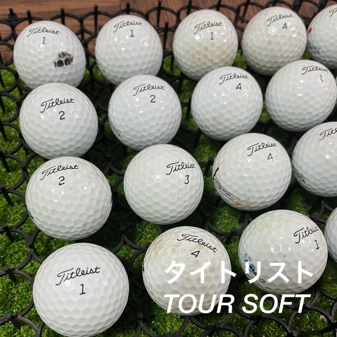 Titleist(タイトリスト)の☆ABランク☆ タイトリスト  TOUR SOFT☆24球 スポーツ/アウトドアのゴルフ(その他)の商品写真