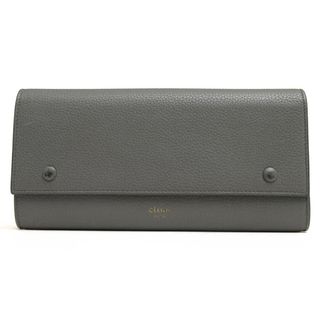 セリーヌ(celine)のセリーヌ／CELINE 長財布 財布 ウォレット レディース 女性 女性用レザー 革 本革 グレー 灰色  101673 Large Flap Multifunction ラージ フラップ ファンクション フラップ式 ユニセックス 男女兼用 小銭入れあり(財布)